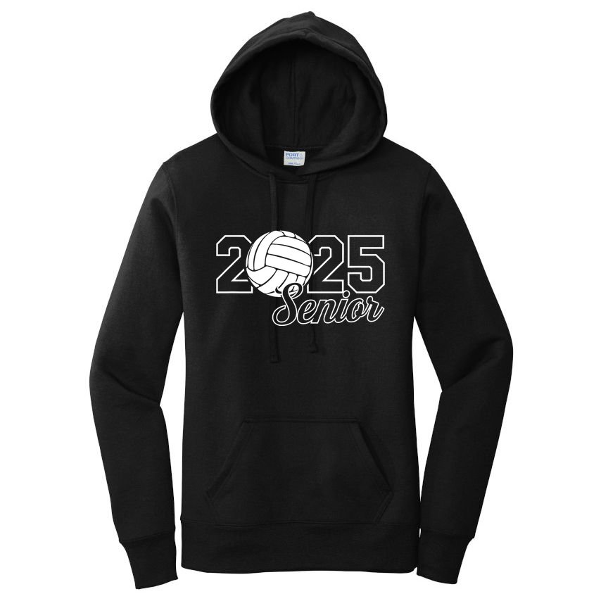 Senior 2025 Volleyball Mom High School Graduation Outfit Pro Women's Pullover Hoodie
