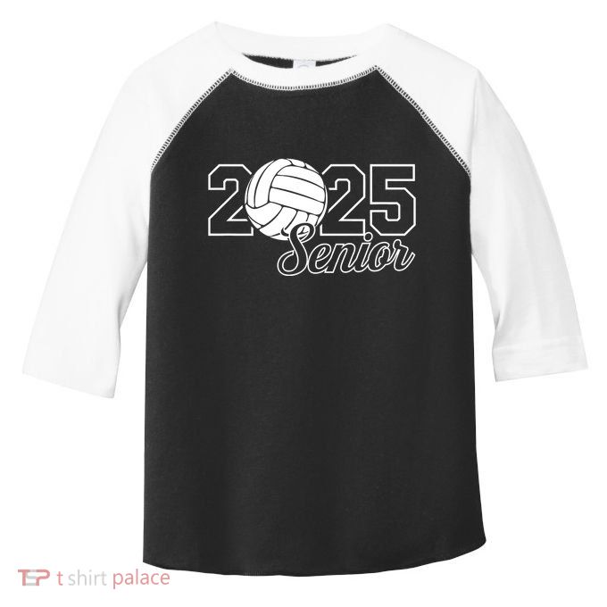Senior 2025 Volleyball Mom High School Graduation Outfit Pro Toddler Fine Jersey T-Shirt