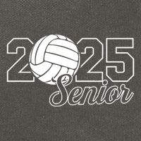 Senior 2025 Volleyball Mom High School Graduation Outfit Pro Cotton Canvas Backpack