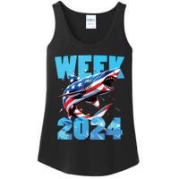 Shark 2024 Week Passion For Shark Usa America Flag Ladies Essential Tank