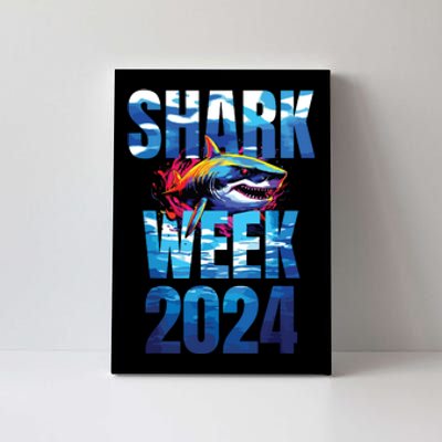 Shark 2024 Week Passion For Shark Lover Ocean Wildlife Canvas