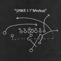 Spider 2 Y Banana Football Playing Strategy Football Lovers 7 Panel Mesh Trucker Snapback Hat