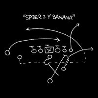 Spider 2 Y Banana Football Playing Strategy Football Lovers Cooling Performance Crew T-Shirt