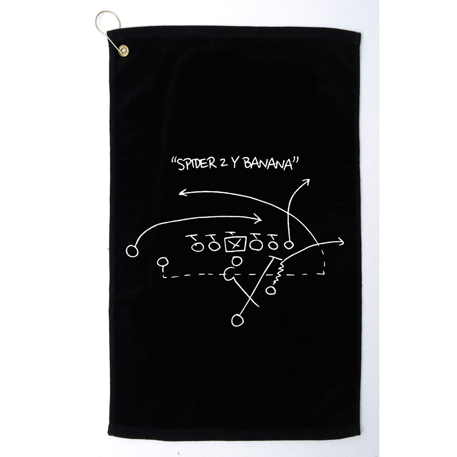 Spider 2 Y Banana Football Playing Strategy Football Lovers Golf Towel