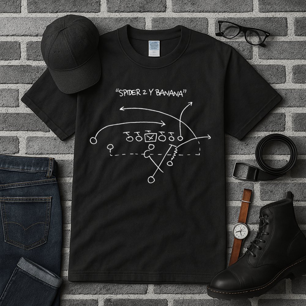 Spider 2 Y Banana Football Playing Strategy Football Lovers Gift Tall T-Shirt