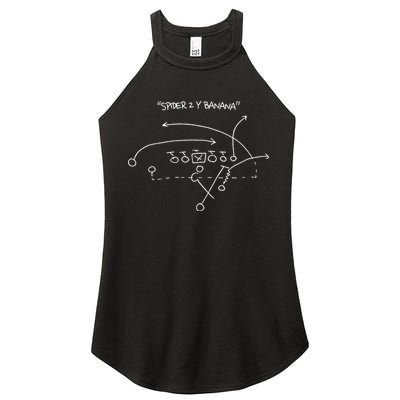 Spider 2 Y Banana Football Playing Strategy Football Lovers Gift Women's Perfect Tri Rocker Tank