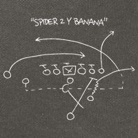 Spider 2 Y Banana Football Playing Strategy Football Lovers Gift Cotton Canvas Backpack