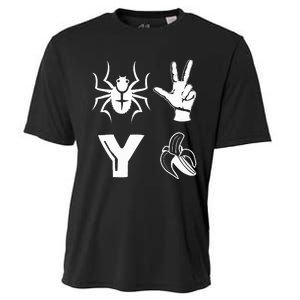 Spider 2 Y Banana Funny Football Lover Player Cooling Performance Crew T-Shirt