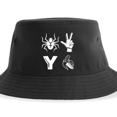 Spider 2 Y Banana Funny Football Lover Player Sustainable Bucket Hat
