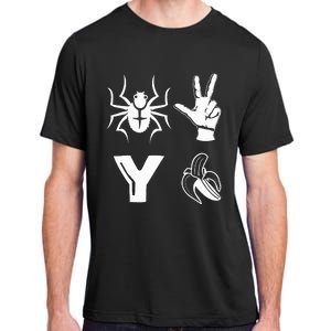 Spider 2 Y Banana Funny Football Lover Player Adult ChromaSoft Performance T-Shirt