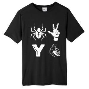 Spider 2 Y Banana Funny Football Lover Player Tall Fusion ChromaSoft Performance T-Shirt