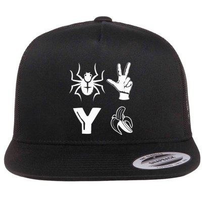 Spider 2 Y Banana Funny Football Lover Player Flatbill Hat