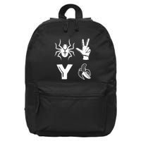 Spider 2 Y Banana Funny Football Lover Player 16 in Basic Backpack