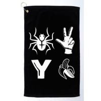 Spider 2 Y Banana Funny Football Lover Player Golf Towel