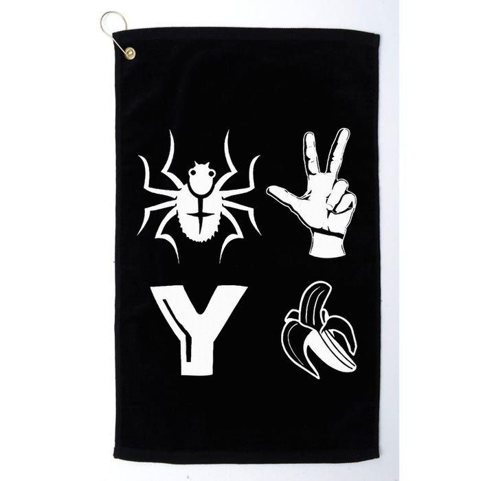 Spider 2 Y Banana Funny Football Lover Player Golf Towel