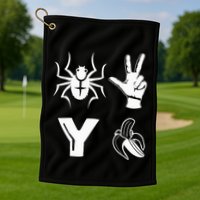 Spider 2 Y Banana Funny Football Lover Player Golf Towel