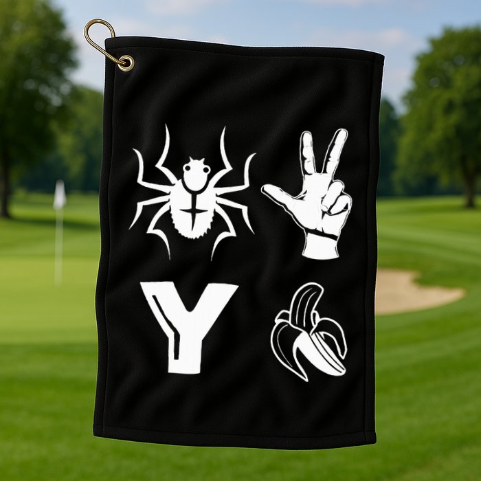 Spider 2 Y Banana Funny Football Lover Player Golf Towel