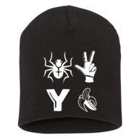 Spider 2 Y Banana Funny Football Lover Player Short Acrylic Beanie