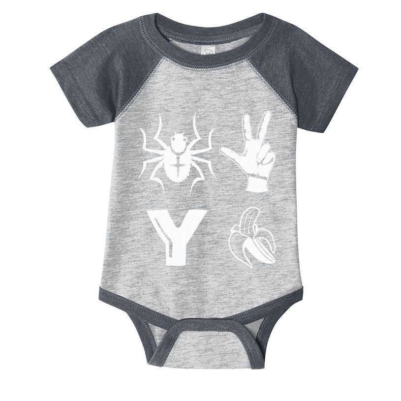 Spider 2 Y Banana Funny Football Lover Player Infant Baby Jersey Bodysuit