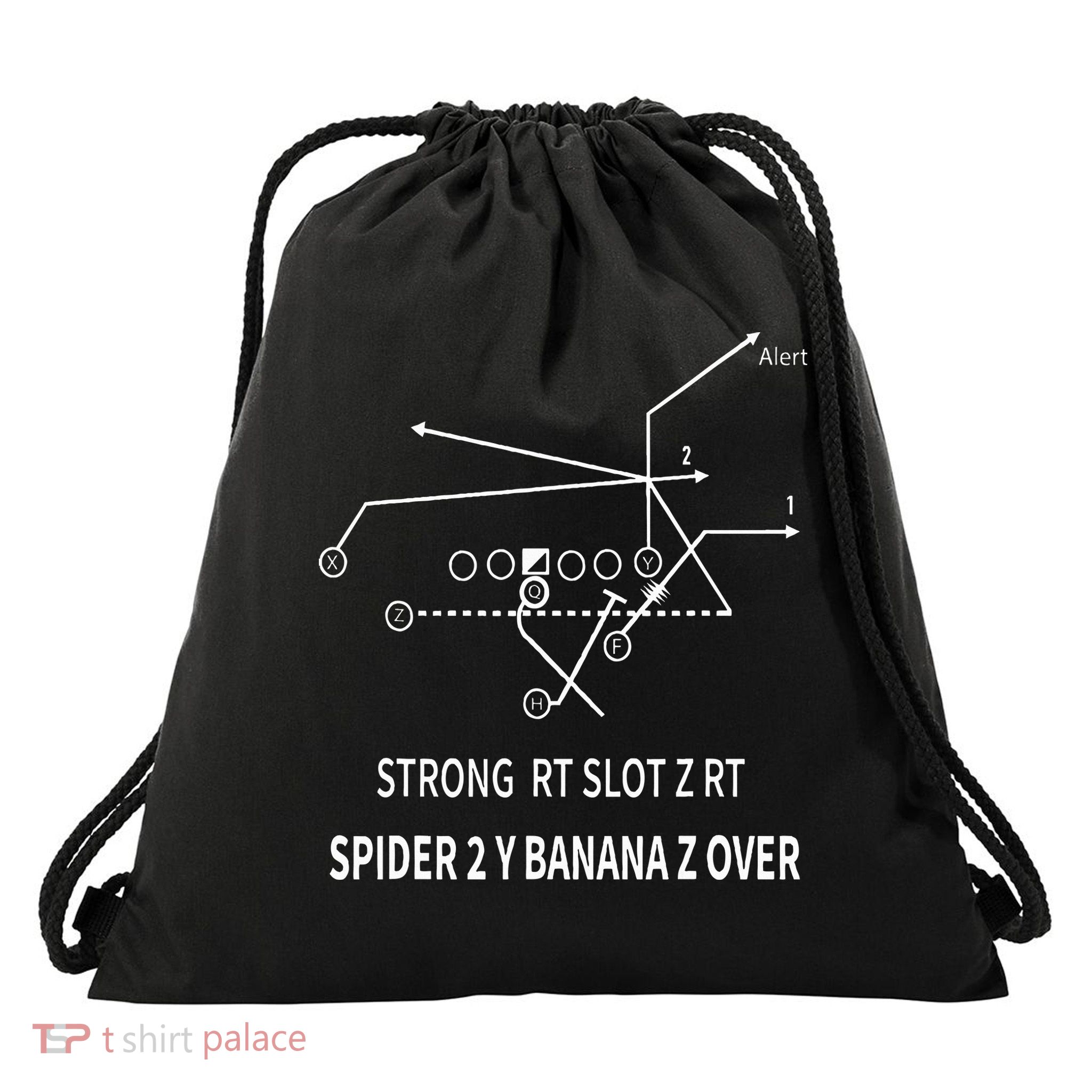 Spider 2 Y Banana Drawstring Bag