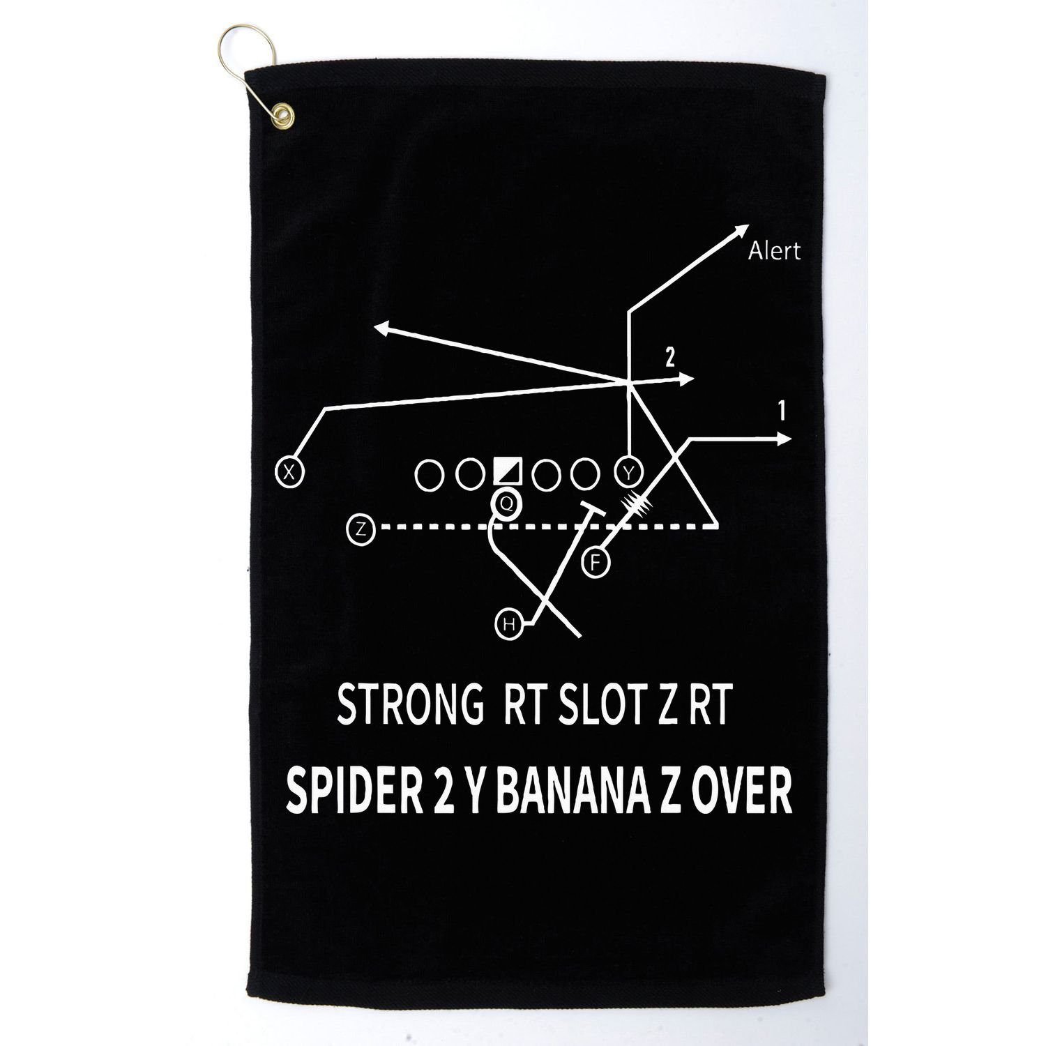 Spider 2 Y Banana Golf Towel
