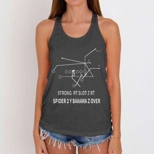 Spider 2 Y Banana Women's Knotted Racerback Tank