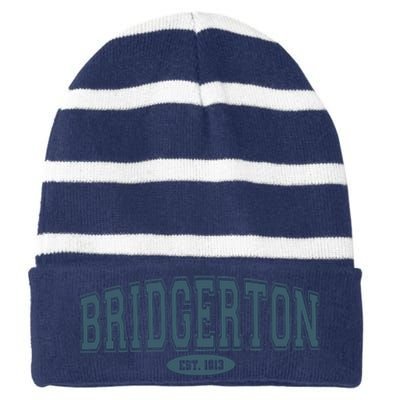 Season 3 Fan Striped Beanie with Solid Band