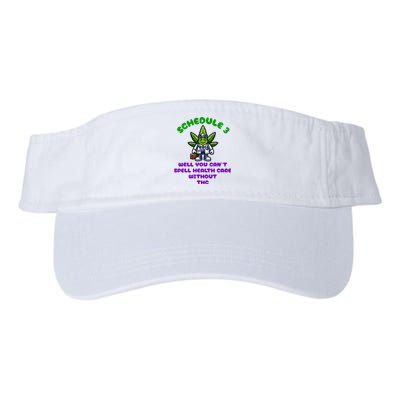 Schedule 3 Funny Weed Cannabis Marijuana Thc Valucap Bio-Washed Visor