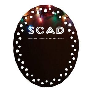 SCAD 3D M.C. Escher Style College Ceramic Oval Ornament