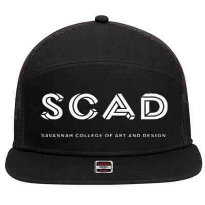 SCAD 3D M C Escher Style College 7 Panel Mesh Trucker Snapback Hat