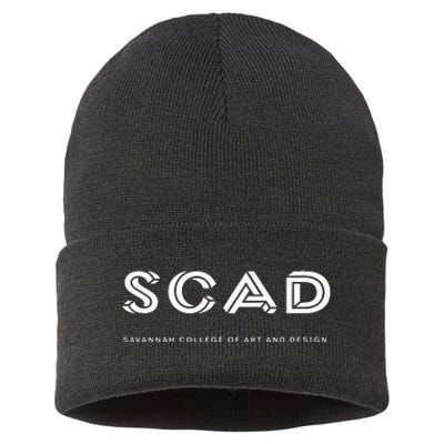 SCAD 3D M C Escher Style College Sustainable Knit Beanie