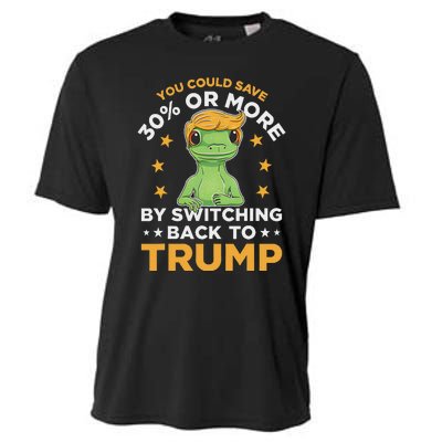 Save 30% Or More By Switching Back To Trump Political Humor Cooling Performance Crew T-Shirt