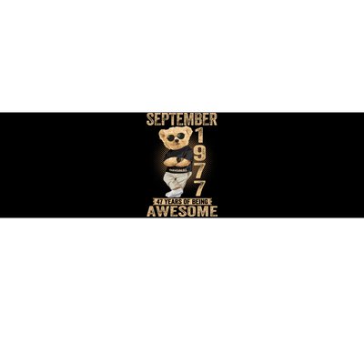 September 47th Birthday 1977 Awesome Teddy Bear Bumper Sticker