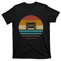 Sunset 4x4 Car Off Road Wave T-Shirt