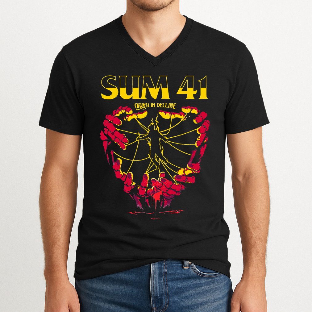 S.U.M 41 Hand Strings V-Neck T-Shirt