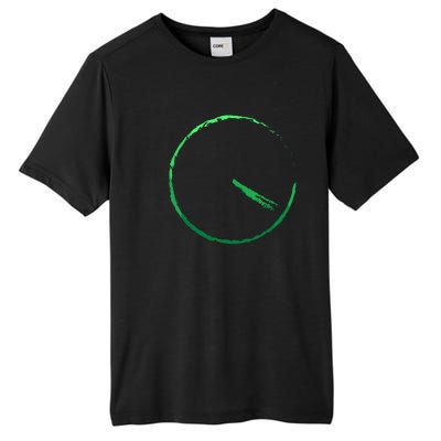 Subtle 420 Minimalistic Green Gradient Clock Print Tall Fusion ChromaSoft Performance T-Shirt