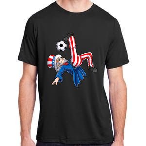 Soccer 4th Of July Uncle Sam American Flag Adult ChromaSoft Performance T-Shirt