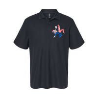 Soccer 4th Of July Uncle Sam American Flag Softstyle Adult Sport Polo