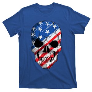 Skull 4th Of July Usa Flag Cute Gift T-Shirt