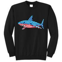 Shark 4th of July American Flag Jawsome  Sweatshirt