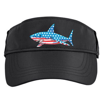 Shark 4th Of July American Flag Adult Drive Performance Visor