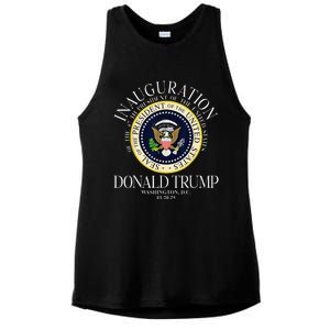 Seal 47th President Inauguration Day Donald Trump 2025 Ladies PosiCharge Tri-Blend Wicking Tank