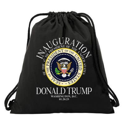 Seal 47th President Inauguration Day Donald Trump 2025 Drawstring Bag
