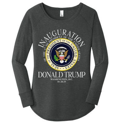 Seal 47th President Inauguration Day Donald Trump 2025 Women's Perfect Tri Tunic Long Sleeve Shirt
