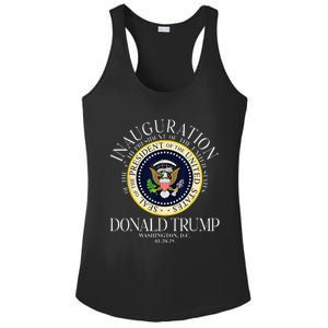 Seal 47th President Inauguration Day Donald Trump 2025 Ladies PosiCharge Competitor Racerback Tank