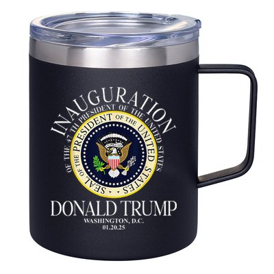 Seal 47th President Inauguration Day Donald Trump 2025 12oz Stainless Steel Coffee Mug
