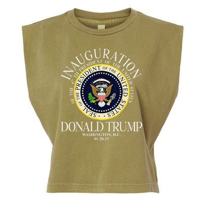 Seal 47th President Inauguration Day Donald Trump 2025 Garment-Dyed Women's Muscle Tee