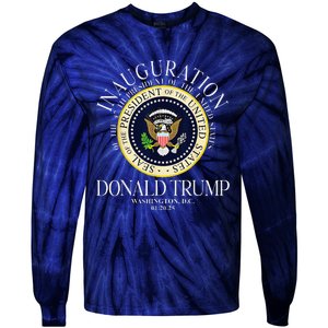 Seal 47th President Inauguration Day Donald Trump 2025 Tie-Dye Long Sleeve Shirt