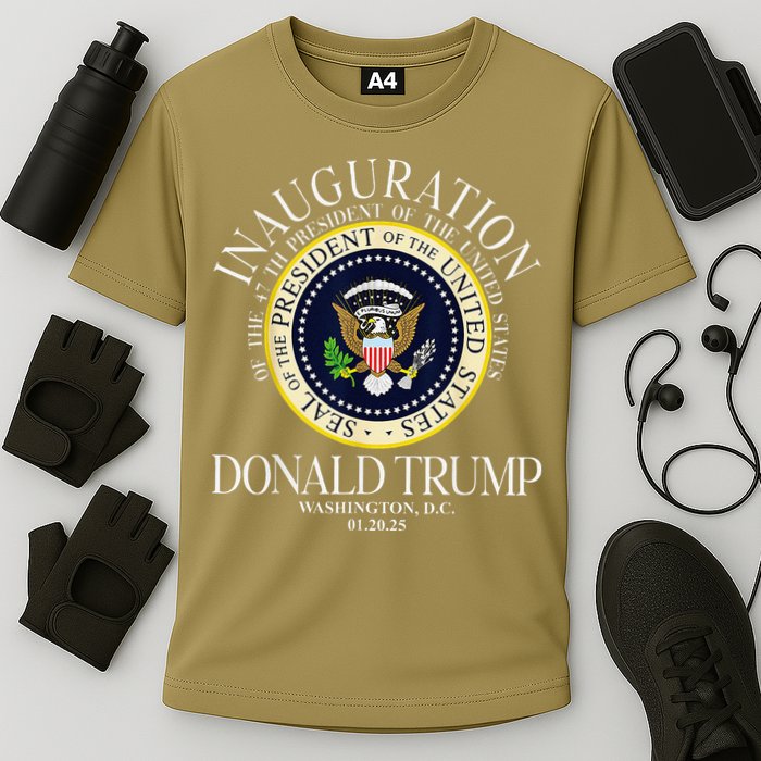 Seal 47th President Inauguration Day Donald Trump 2025 Cooling Performance Crew T-Shirt