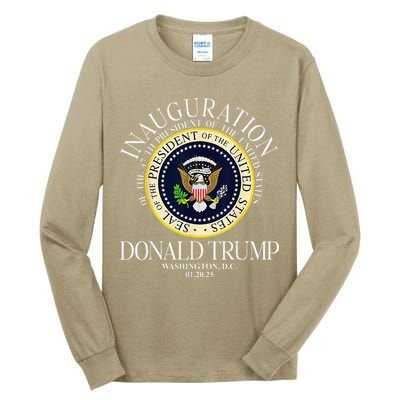 Seal 47th President Inauguration Day Donald Trump 2025 Tall Long Sleeve T-Shirt